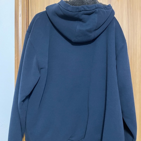 Carhartt Navy Blue Rain Defender Hooded Sweatshirt XL - Picture 3 of 3